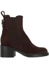 Chloé Round Toe Short Boots In Brown
