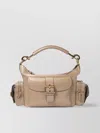Chloé Buckle Strap Shoulder Bag With Exterior Pockets