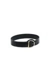 Chloé Large Tim Belt Black Size S 100% Calf-skin Leather In Black