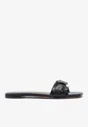 Chloé Square Toed Slippers In Black