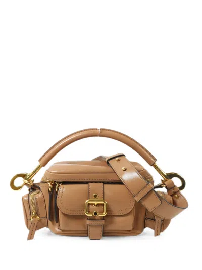 Pre-owned Chloé Buckle-detail Leather Tote Bag In Brown