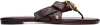 Chloé Burgundy Mae Sandals In 610 Stormy Red