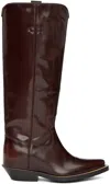 Chloé Nellie Texan High Boot In 28d Bourbon Brown