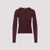 Chloé Burgundy Wool And Silk Pullover In Black