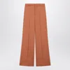 Chloé Flared Tailored Wool Pants In Brown