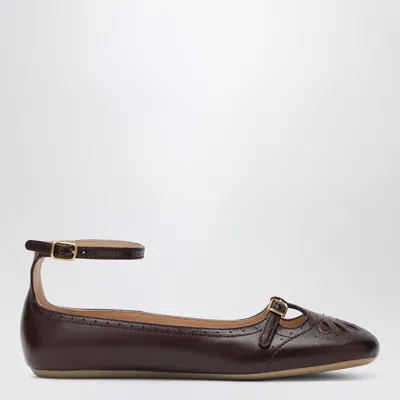 Chloé Burnt Purple Misty Ballerinas