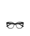 Chloé Logo-embossed Square-frame Glasses In Black