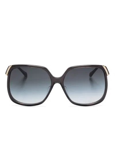 Chloé Butterfly-frame Sunglasses In Black