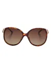 Chloé Sonnenbrille Mit Butterfly-gestell In Braun