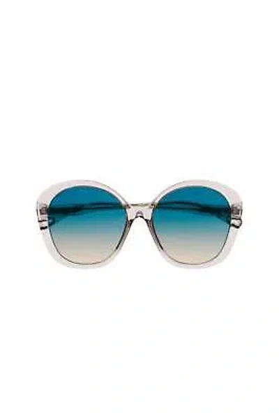 Pre-owned Chloé Chloe Butterfly Plastic Sunglasses With Green Gradient Lens For Women - Size In Pink