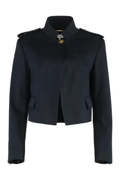 CHLOÉ CHLOÉ BUTTON-FRONT COTTON JACKET