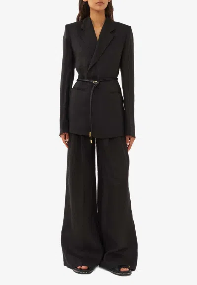 Chloé Buttonless Tailored Jacket In Black