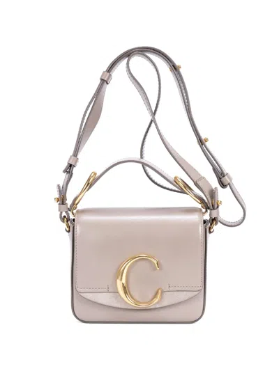 Pre-owned Chloé C Bag Shoulder Bag In Neutral