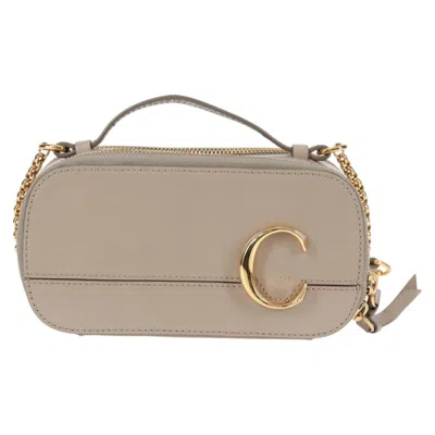 Pre-owned Chloé C Beige Leather Shoulder Bag ()