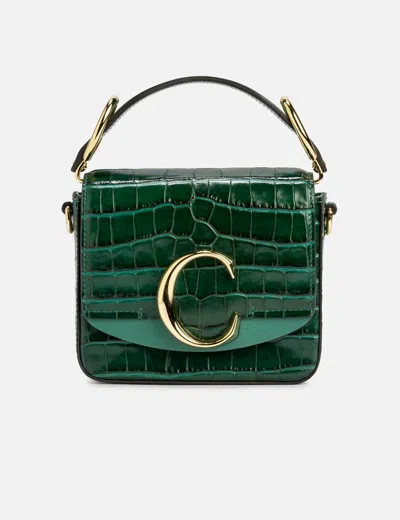 Chloé C Calfskin Croco Mini Bag