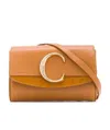 Chloé C Logo Waist Bag In Brown