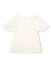 Chloé Broderie-anglaise Organic Cotton Blouse In White