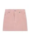 Chloé Corduroy Cotton A-line Skirt In Pink
