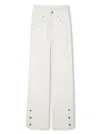 Chloé Scallop-edge Jeans In White