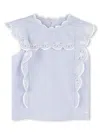 Chloé Organic Cotton Blouse In Light Blue