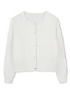 Chloé Organic Cotton Cardigan In White