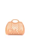 Chloé Cage Leather-trimmed Studded Rubber Shoulder Bag