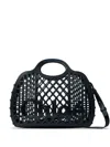 Chloé Cage Leather-trimmed Studded Rubber Shoulder Bag