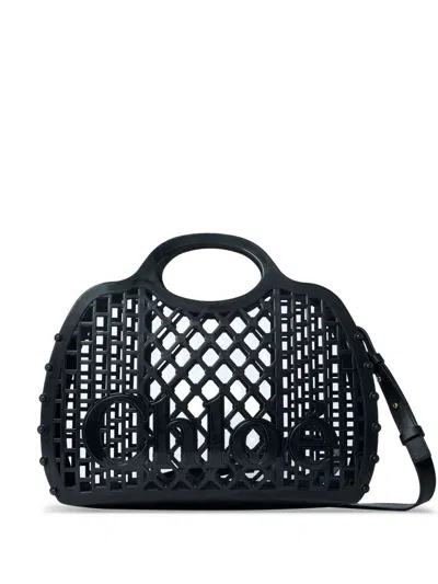 Chloé Cage Tote Bag In Jelly