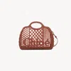 Chloé Cage Tote Bag In Jelly Orange Size Onesize 100% Thermoplastic Polyurethane