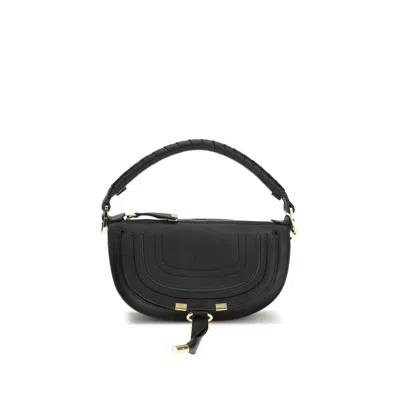 Chloé Calf Leather Bos Taurus Shoulder Women's Bag In Black
