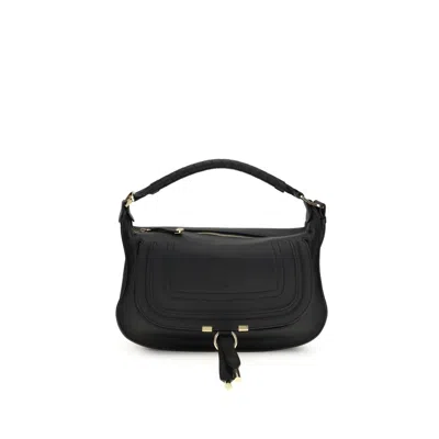 Chloé Calf Leather Bos Taurus Shoulder Women's Bag In Black