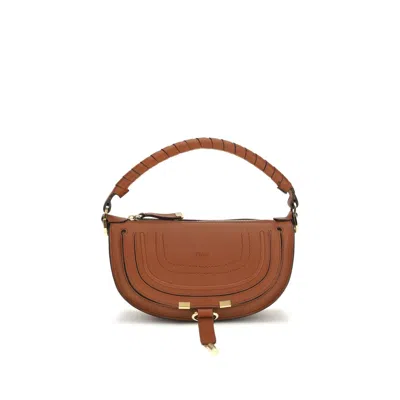 Chloé Calf Leather Bos Taurus Shoulder Women's Bag In Brown