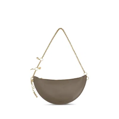 Chloé Calf Leather Bos Taurus Shoulder Women's Bag In Gray