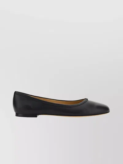 Chloé Calfskin Flat Ballerinas Gold Detail