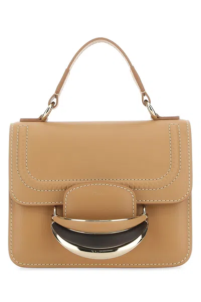 CHLOÉ CAMEL LEATHER SMALL KATTIE HANDBAG