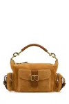 Chloé Chloe Women Camel Suede Medium Camera Bag Handbag In Tan