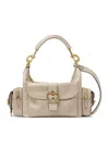 Chloé Leather Camera Shoulder Bag In Beige