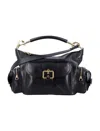 Chloé Shiny Leather Camera Bag In Black