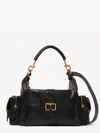 Chloé Camera Smooth Leather Bag In Black