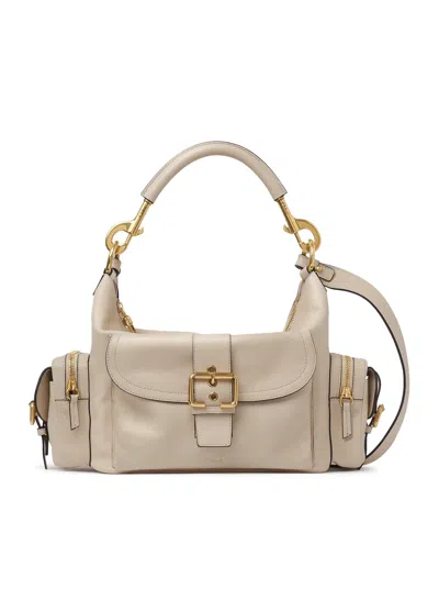 Chloé Medium Camera Crossbody Bag In Nude