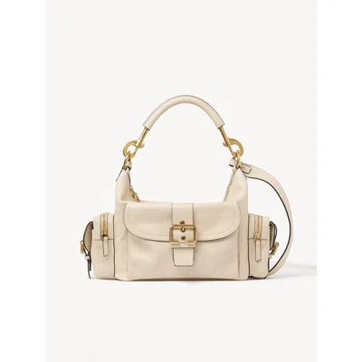 Chloé Chloe Camera Bag In Shiny Leather In Neutral