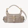 Chloé Womens Chloe Camera Medium Suede Cross-body Bag In Grey