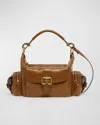 Chloé Camera Bag Medium In Natural Shiny Calfskin In Brown