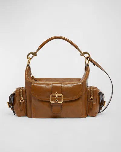 Chloé Camera Bag Medium In Natural Shiny Calfskin