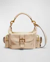 Chloé Camera Bag Medium In Natural Shiny Calfskin In Sweet Beige