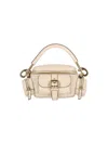 Chloé Small Camera Bag In Shiny Leather Beige Size Onesize 100% Bubalus Bubalis, Farmed, Coo Italy In Neutral