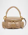 Chloé Camera Bag Small In Natural Shiny Calfskin In Boyish Brown