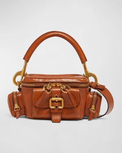 CHLOÉ CAMERA BAG SMALL IN NATURAL SHINY CALFSKIN