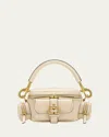 Chloé Camera Bag Small In Natural Shiny Calfskin In Sweet Beige