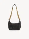 Chloé Sac Porté Épaule Camera Chain En Cuir Brillant Femme Noir Taille Onesize 100% Bubalus Bubalis, Farme